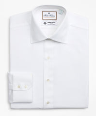 Brooks Brothers Men Luxury Collection Milano Slim-Fit Dress Shirt, Franklin Spread Collar Pique