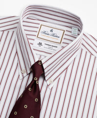 Brooks Brothers Men Luxury Collection Madison Classic-Fit Dress Shirt, Button-Down Collar Stripe