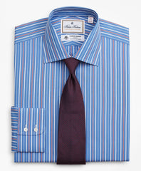 Brooks Brothers Men Luxury Collection Madison Classic-Fit Dress Shirt, Franklin Spread Collar Multi-Stripe