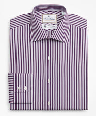 Brooks Brothers Men Luxury Collection Madison Classic-Fit Dress Shirt, Franklin Spread Collar Double-Stripe