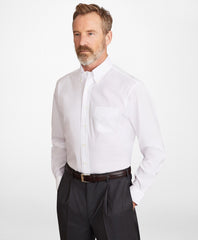 Brooks Brothers Men Madison Classic-Fit Dress Shirt, Performance Non-Iron with COOLMAX®, Button-Down Collar Broadcloth