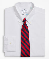 Brooks Brothers Men Milano Slim Fit Dress Shirt, Performance Non-Iron with COOLMAX®, Button-Down Collar Twill