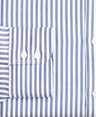 Brooks Brothers Men Luxury Collection Regent Fitted Dress Shirt, Franklin Spread Collar Bengal Stripe