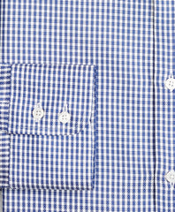 Brooks Brothers Men Luxury Collection Regent Fitted Dress Shirt, Franklin Spread Collar Gingham