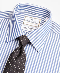Brooks Brothers Men Luxury Collection Madison Classic-Fit Dress Shirt, Franklin Spread Collar Bengal Stripe