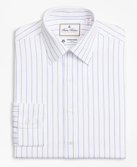 Brooks Brothers Men Luxury Collection Madison Classic-Fit Dress Shirt, Franklin Spread Collar Pinstripe