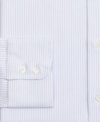 Brooks Brothers Men Luxury Collection Milano Slim-Fit Dress Shirt, Franklin Spread Collar Textured Stripe