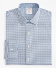 Brooks Brothers Men Stretch Soho Extra-Slim Fit Dress Shirt, Non-Iron Check