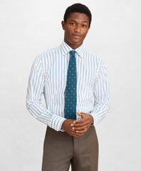 Brooks Brothers Men Golden Fleece® Regent Fitted Dress Shirt, English Collar Bold Stripe