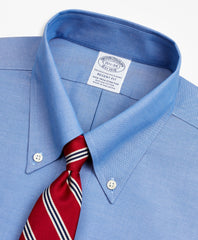 Brooks Brothers Men Stretch Regent Fitted Dress Shirt, Non-Iron Pinpoint Button-Down Collar