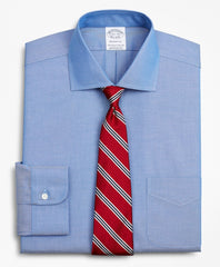 Brooks Brothers Men Stretch Regent Fitted Dress Shirt, Non-Iron Pinpoint English Collar