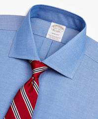 Brooks Brothers Men Stretch Soho Extra-Slim-Fit Dress Shirt, Non-Iron Pinpoint English Collar