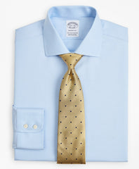 Brooks Brothers Men Stretch Regent Fitted Dress Shirt, Non-Iron Twill English Collar