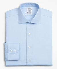 Brooks Brothers Men Stretch Regent Fitted Dress Shirt, Non-Iron Royal Oxford English Collar