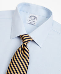 Brooks Brothers Men Stretch Regent Fitted Dress Shirt, Non-Iron Twill Ainsley Collar Micro-Check