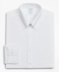 Brooks Brothers Men Stretch Milano Slim-Fit Dress Shirt, Non-Iron Poplin Button-Down Collar