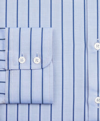 Brooks Brothers Men Luxury Collection Soho Extra-Slim-Fit Dress Shirt, Franklin Spread Collar Herringbone Stripe