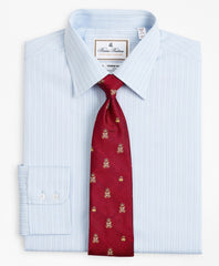Brooks Brothers Men Luxury Collection Soho Extra-Slim-Fit Dress Shirt, Franklin Spread Collar Textured Stripe