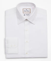 Brooks Brothers Men Luxury Collection Madison Classic-Fit Dress Shirt, Franklin Spread Collar Herringbone