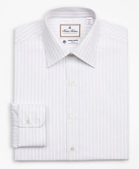Brooks Brothers Men Luxury Collection Madison Classic-Fit Dress Shirt, Franklin Spread Collar Stripe