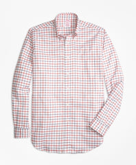 Brooks Brothers Men Madison Fit Oxford Large Check Sport Shirt
