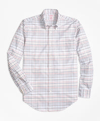 Brooks Brothers Men Madison Fit Oxford Multi-Check Sport Shirt