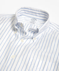 Brooks Brothers Men Regent Fit Oxford Small Stripe Sport Shirt