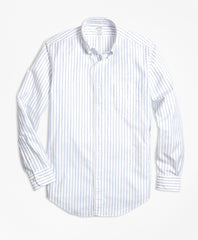 Brooks Brothers Men Regent Fit Oxford Small Stripe Sport Shirt