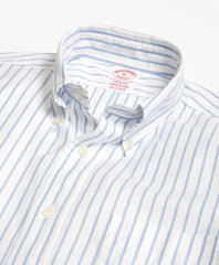 Brooks Brothers Men Madison Fit Oxford Small Stripe Sport Shirt