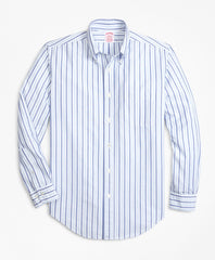 Brooks Brothers Men Madison Fit Oxford Alternating Stripe Sport Shirt