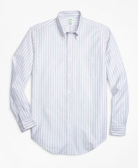 Brooks Brothers Men Milano Fit Oxford Double-Stripe Sport Shirt