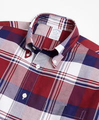 Brooks Brothers Men Regent Fit Oxford Large Plaid Sport Shirt