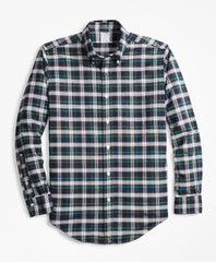 Brooks Brothers Men Regent Fit Oxford Tartan Sport Shirt