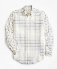 Brooks Brothers Men Regent Fit Oxford Windowpane Sport Shirt