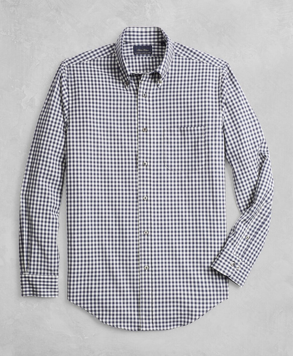 Brooks Brothers Men Golden Fleece® BrooksTech™ Regent Fit Gingham Sport Shirt