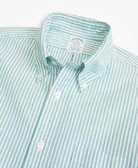 Brooks Brothers Men Regent Fit Oxford Narrow Stripe Sport Shirt