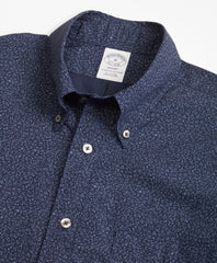 Brooks Brothers Men Regent Fit Floral Indigo Sport Shirt