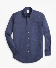 Brooks Brothers Men Regent Fit Floral Indigo Sport Shirt