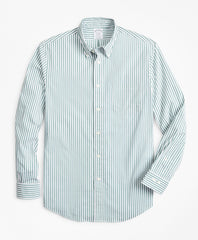 Brooks Brothers Men Performance Series Madison-Fit COOLMAX® Poplin Striped Sport Shirt
