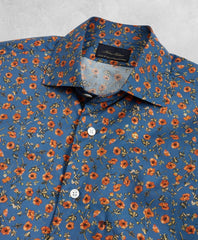 Brooks Brothers Men Golden Fleece® Regent Fit Blue Floral Sport Shirt