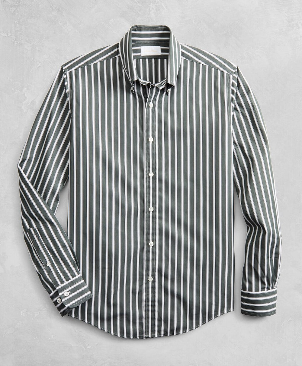 Brooks Brothers Men Golden Fleece® Regent Fitted Multi-Stripe Sport Shirt