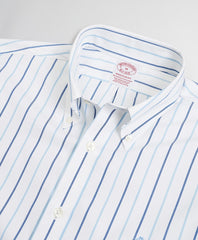 Brooks Brothers Men Stretch Madison Classic-Fit Sport Shirt, Non-Iron Stripe