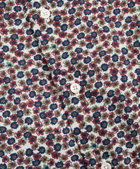 Brooks Brothers Men Golden Fleece® Regent Fit Navy Flower-Print Poplin Sport Shirt