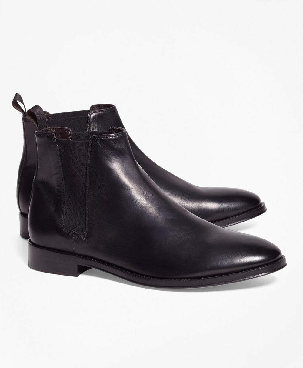 Brooks Brothers Men Leather Chelsea Boots