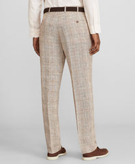 Brooks Brothers Men Milano Fit Check Linen Trousers