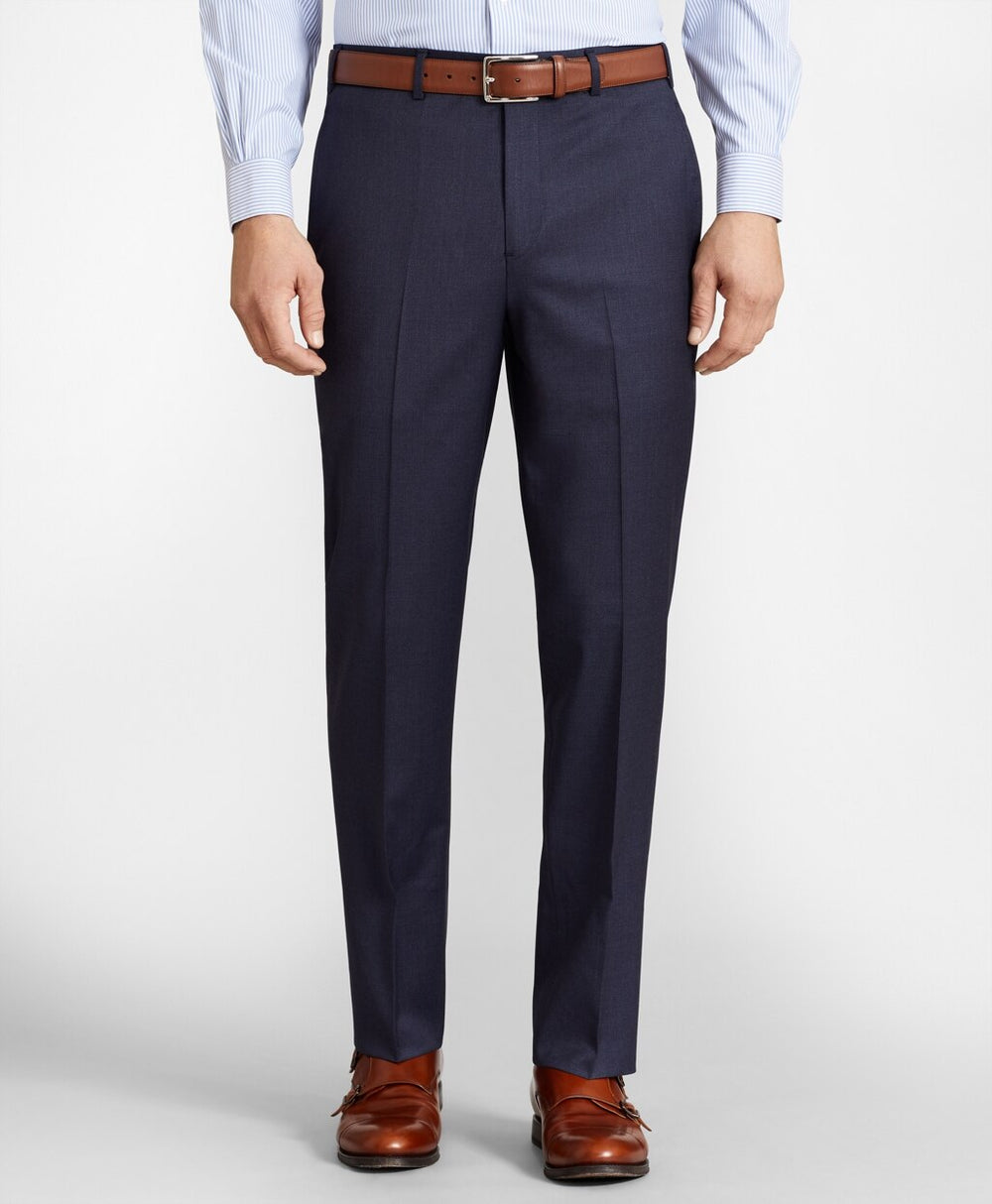 Brooks Brothers Men BrooksFlex™ Regent-Fit Wool Trousers, Unfinished Hem