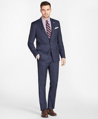 Brooks Brothers Men Regent Fit Tic with Stripe 1818 Suit