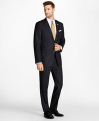 Brooks Brothers Men Regent Fit Blue Herringbone 1818 Suit