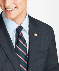 Brooks Brothers Men Milano Fit Open Plaid 1818 Suit