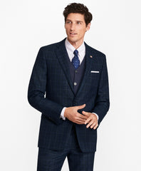 Brooks Brothers Men Regent Fit Windowpane 1818 Suit